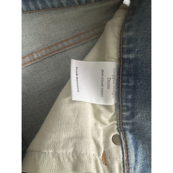 CLUB MONACO Women's Cropped Straight Jeans Size 32 NEW NWT - Picture 9 of 10
